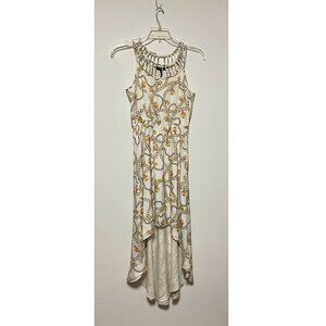 BCBG Paris Spring/Summer Manoukian Hi-Low Sun Dress, Size XS, White Dress, Lined